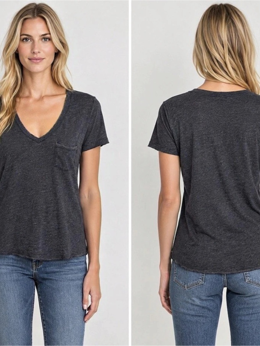 NWT Z Supply The Classic Skimmer Pocket Tee Gray Medium